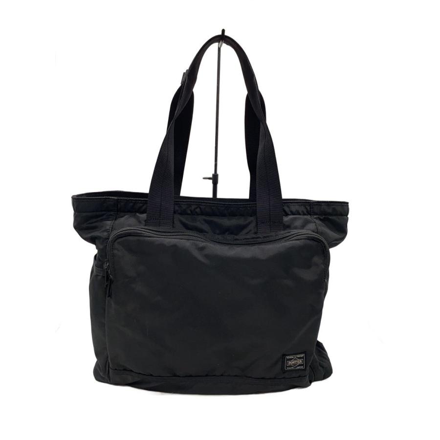 PORTER◇フラッシュトートバッグ/ナイロン/BLK/689-05948 : セカンド