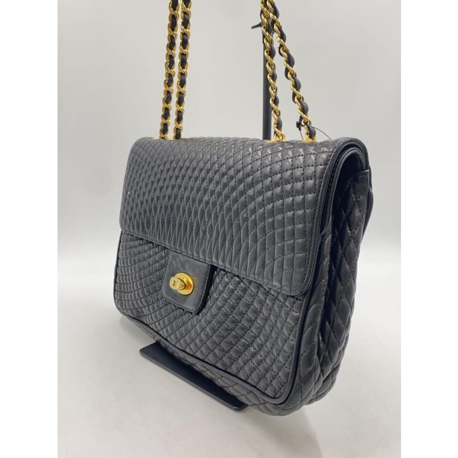 BALLY◇ショルダーバッグ/レザー/BLK/無地// : セカンドストリート 