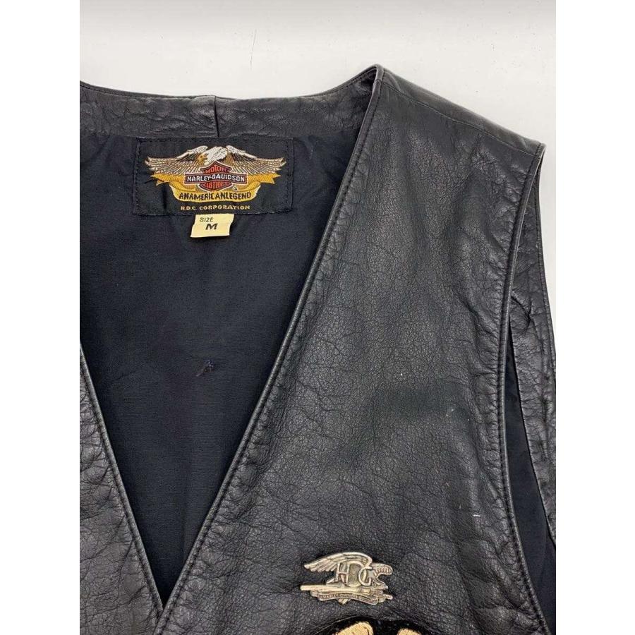 HARLEY DAVIDSON◇ベスト/M/レザー/BLK// : セカンドストリートYahoo