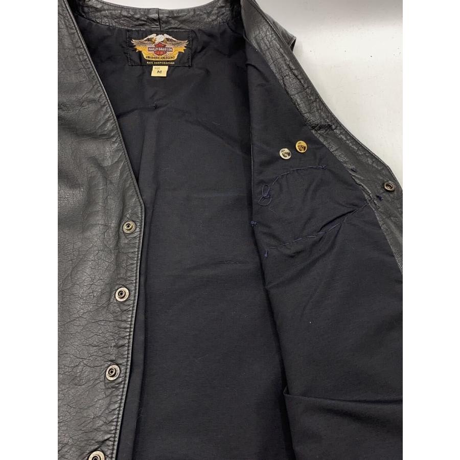 HARLEY DAVIDSON◇ベスト/M/レザー/BLK// : セカンドストリートYahoo