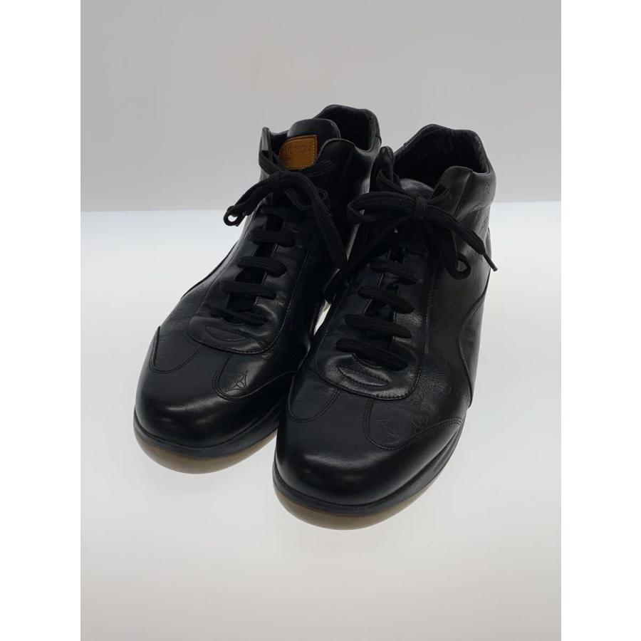 LOUIS VUITTON◇ハイカットスニーカー/UK8/BLK/レザー : セカンド