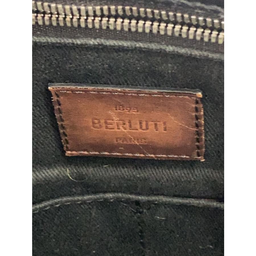 BERLUTI◇フォーエバーシグネチャートート/PVC/BLK/総柄 : セカンド