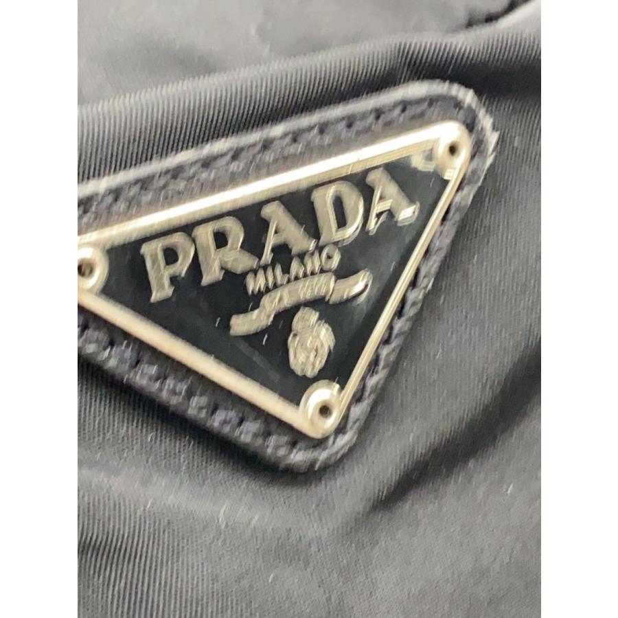 PRADA◆ボストンバッグ/2WAY/三角ロゴ/ナイロン/BLK//_4