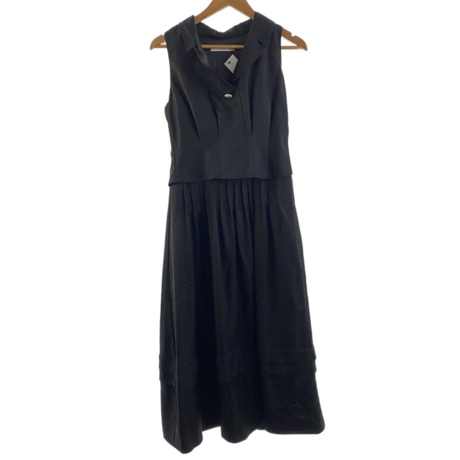 Her lip to Marianne Layered Tuck Dress 黒 Marianne Layered Tuck Dress