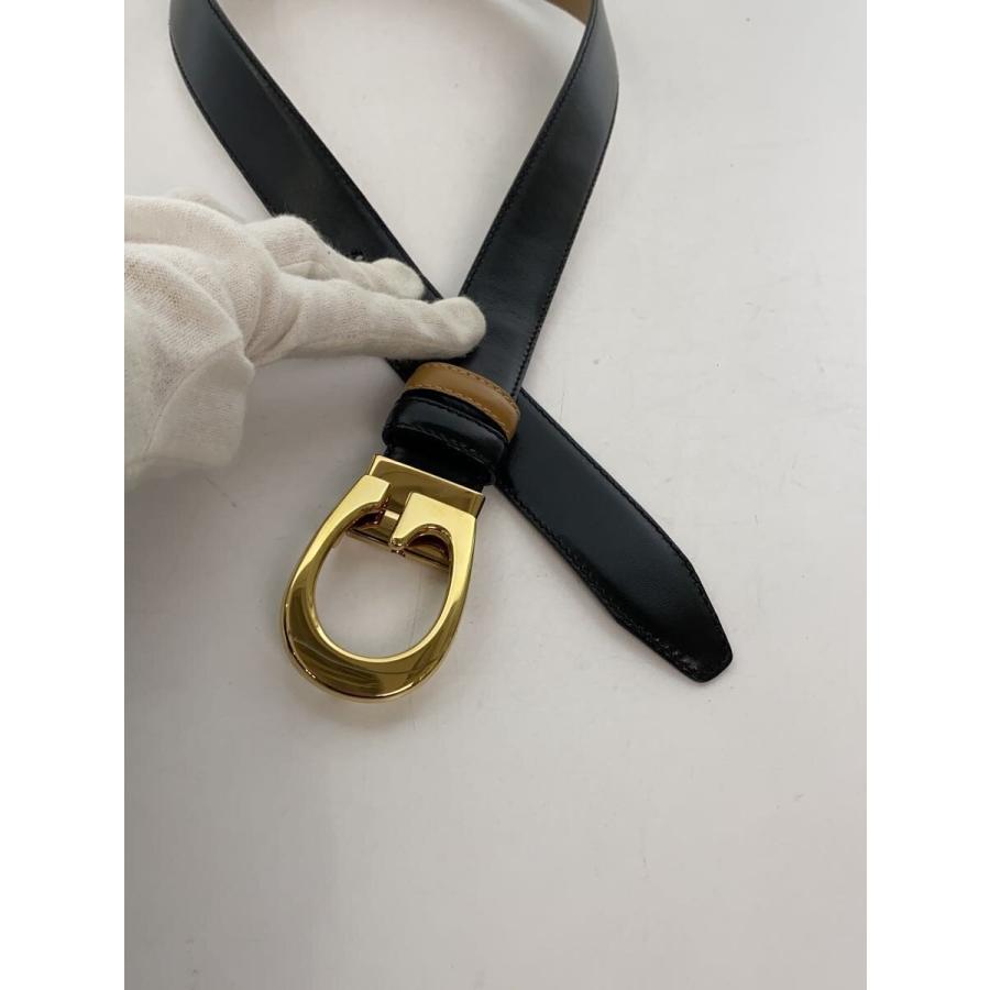 GUCCI◇ベルト/レザー/BLK/レディース/サイズ75・30/036・1766・1108