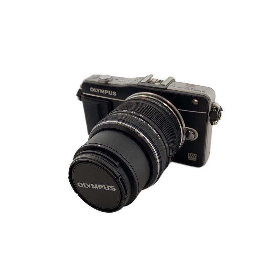 一眼レフカメラ オリンパスOM-INブラックカメラレンズ3本ストロボ等