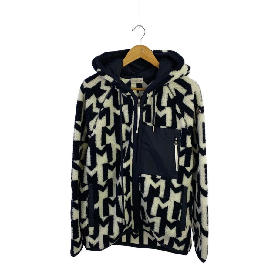 MONCLER◇23AW モノグラム テディ パーカー/フリースジャケット/M 