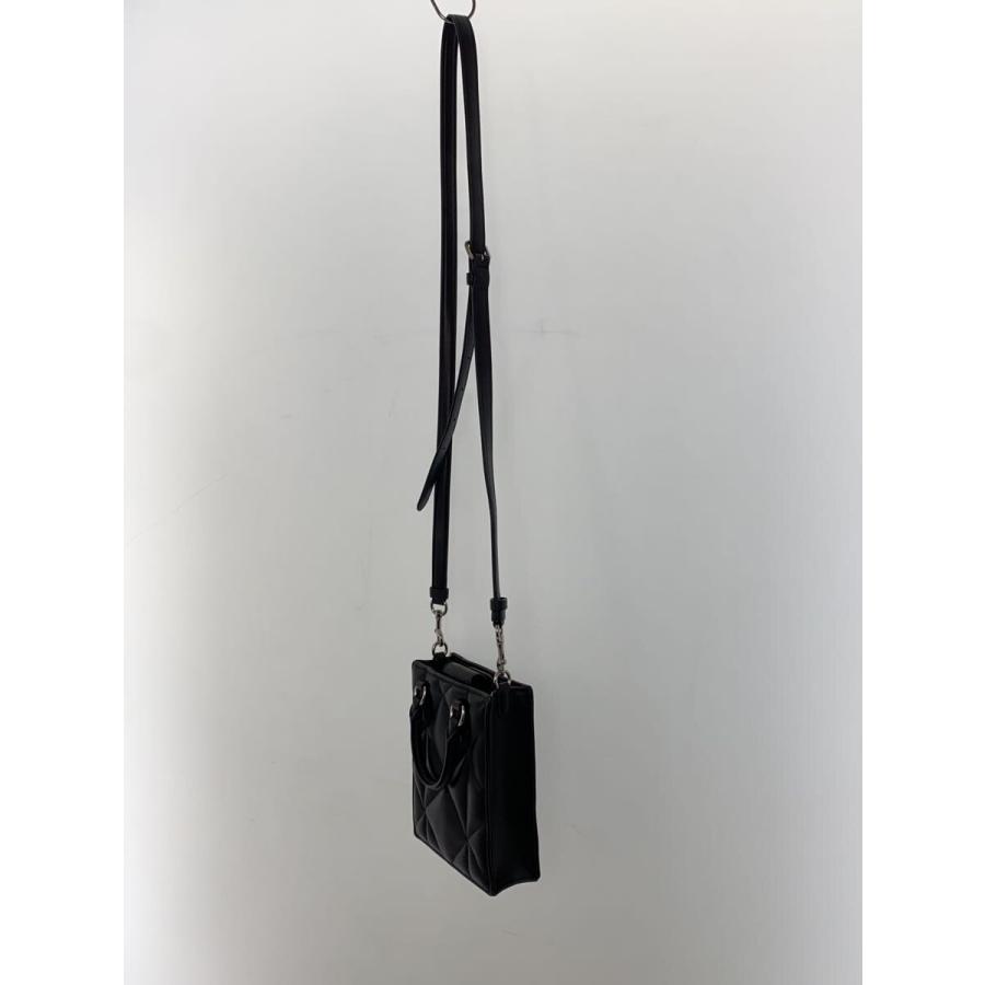 COACH◇サウスミニトート/キルティング/ショルダーバッグ/--/BLK/無地 