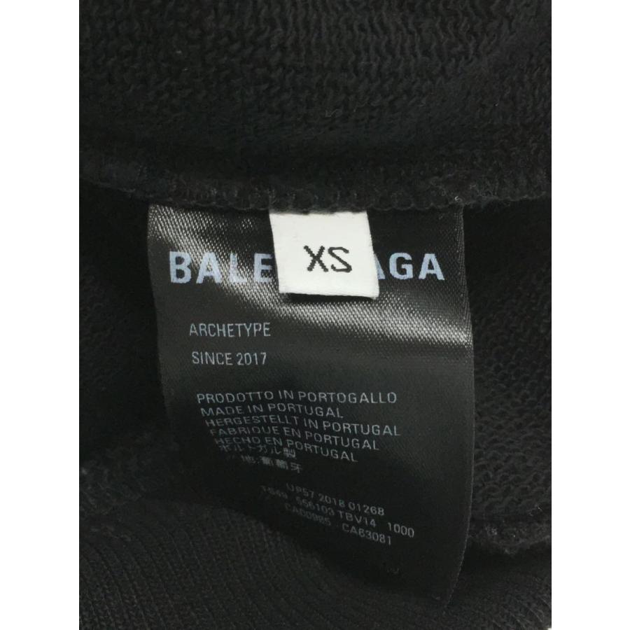 BALENCIAGA◇パーカー/XS/コットン/BLK/UP