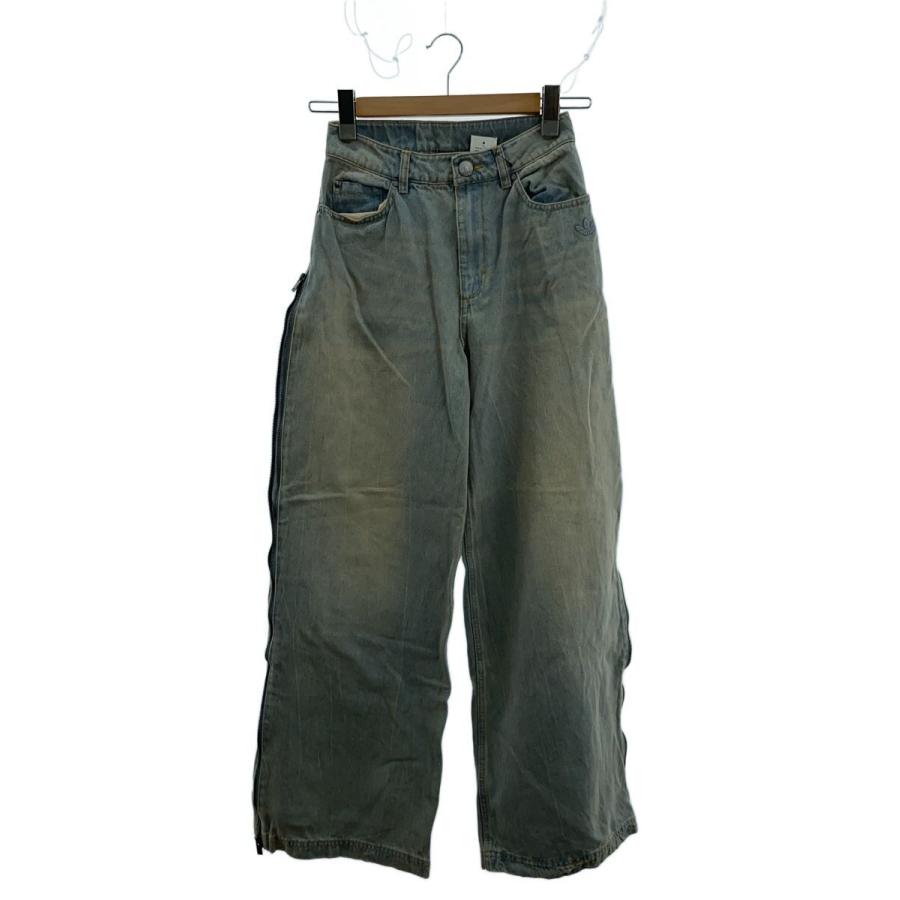 adidas◇Adilenium Season 3 Zip Washed Denim Pants/25/コットン