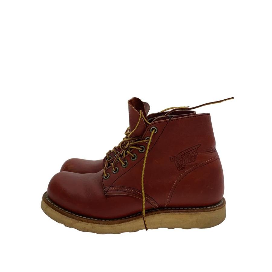 RED WING◇6-inch Classic Round /ブーツ/22cm/BRW/レザー/8166
