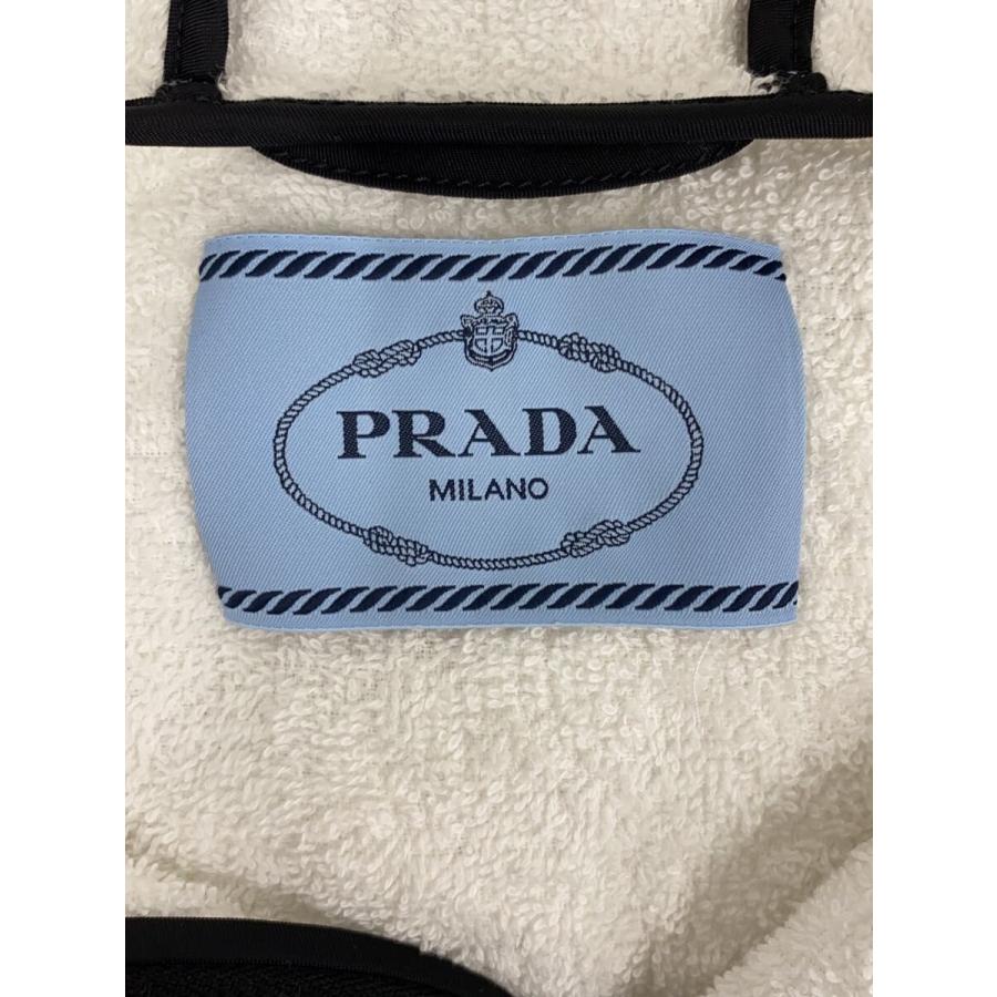 PRADA◆ジップパーカー/40/コットン/WHT/汚れ有_2