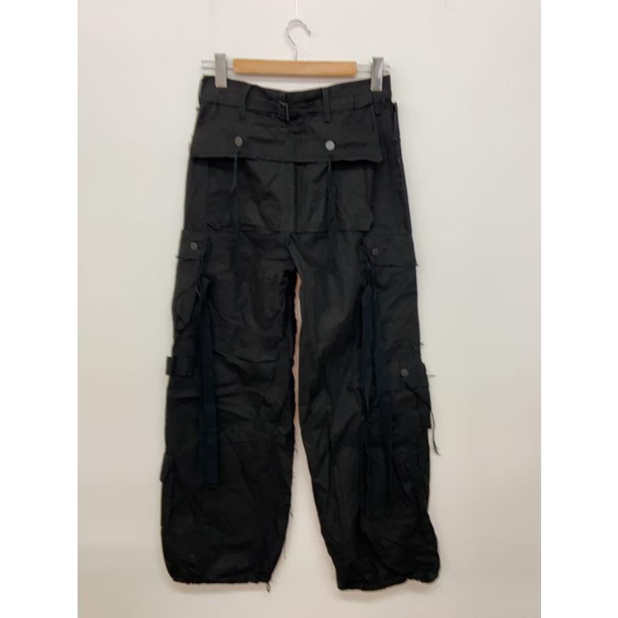 MINUS◇Slash Seam HBT Cargo/2/コットン/BLK// : セカンドストリート 