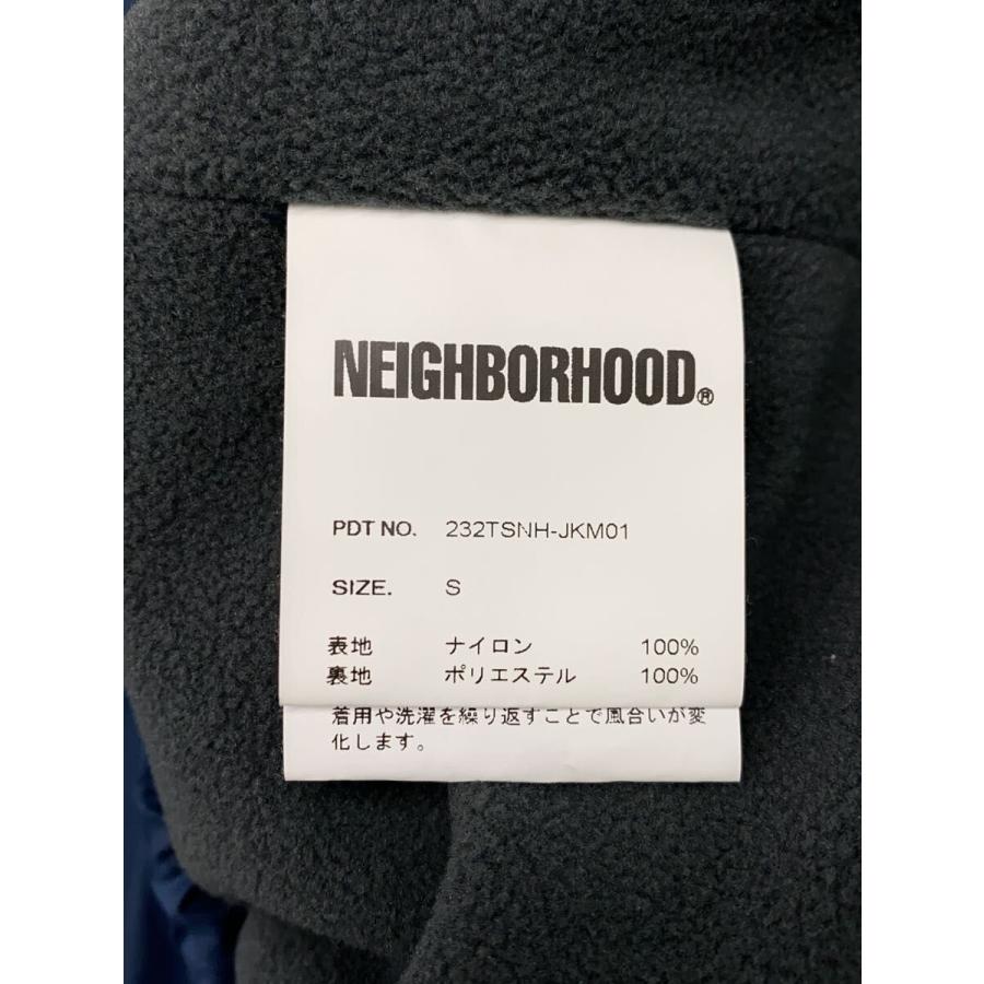 NEIGHBORHOOD◇23AW/WINDBREAKER JACKET/S/ナイロン/BLU/プリント