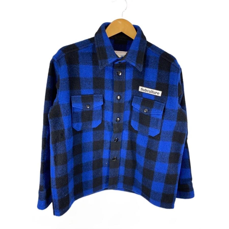 SC(Subculture)◇25AW/BUFFALO CHECK JACKET/1/ウール/BLU/チェック