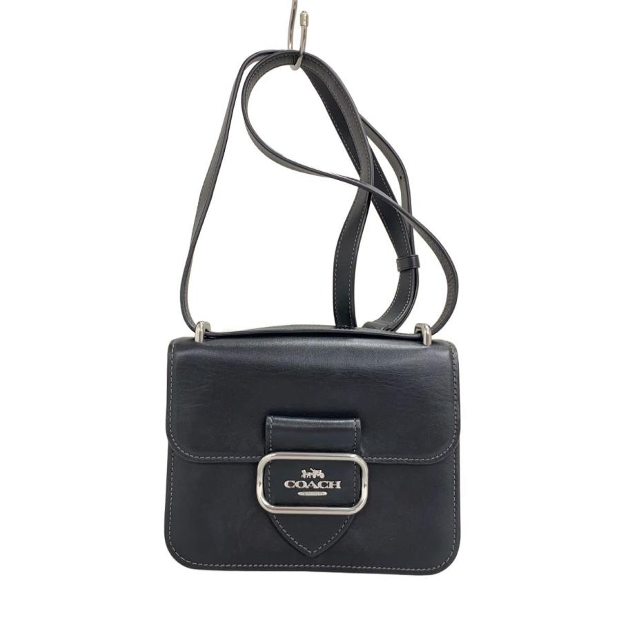 【未使用】COACH　コーチ　ショルダーバッグ　モーガンスクエア クロスボディ COACH◇モーガン・スクエア・クロスボディ/レザー/BLK : セカンド