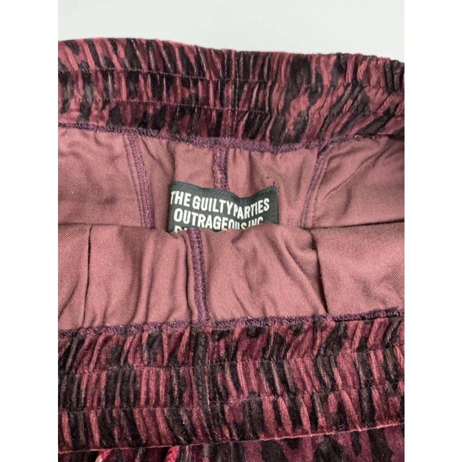 WACKO MARIA◇22SS/LEOPARD VELVET SHORTS/S/コットン/BRD/レオパード