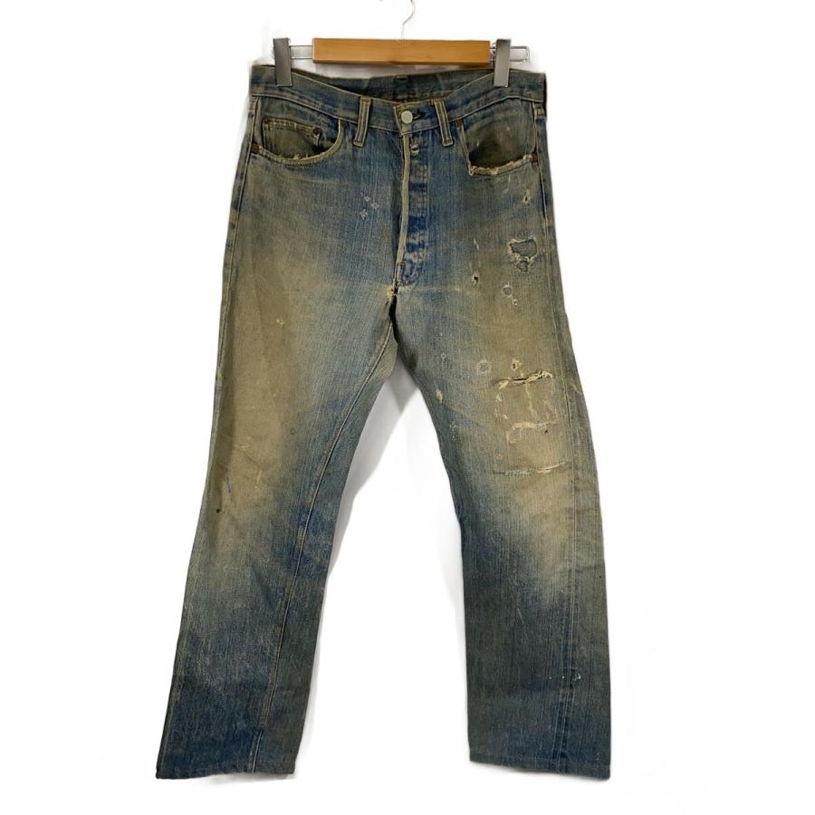 Levi's◇推定70s/501/66前期/レッドライン/ボタン裏6/ボトム/34/--/IDG