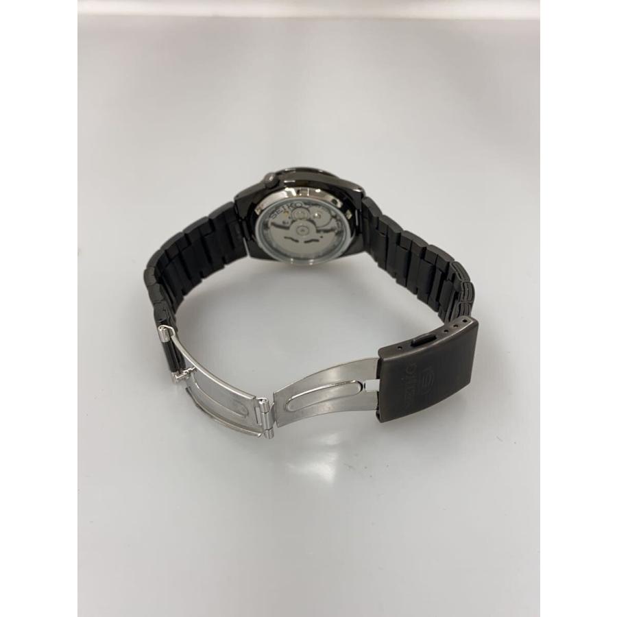 SEIKO◇自動巻腕時計/アナログ/ステンレス/BLK/BLK/7s26-02t0