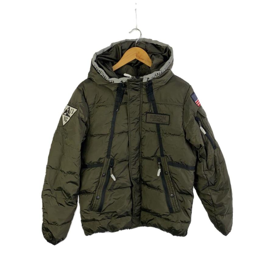 AVIREX ダウンコート　Mサイズ　カーキグリーン AVIREX◇ダウンジャケット/M/ナイロン/GRN/6112170 : セカンド