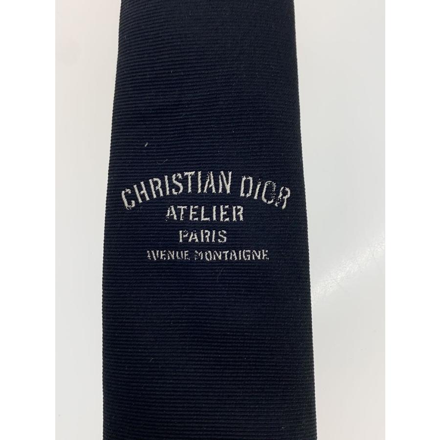 Christian Dior ATELIER ブラック ネクタイ 刺繍 DIOR HOMME
