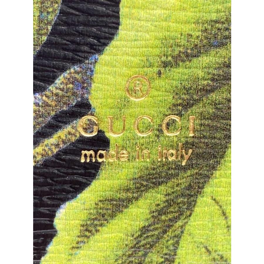 GUCCI◇クラッチバッグ_トロピカルプリント/レザー/BLK : セカンド
