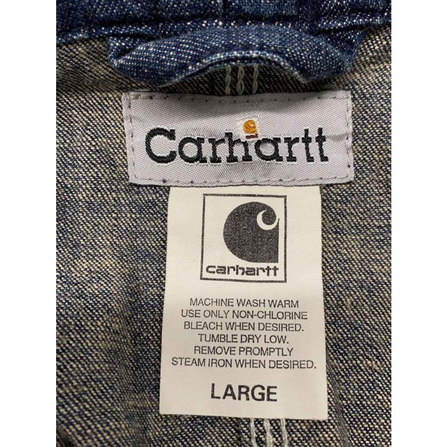 Carhartt◇ジャケット/L/コットン/IDG/無地/00208-0092/カバーオール