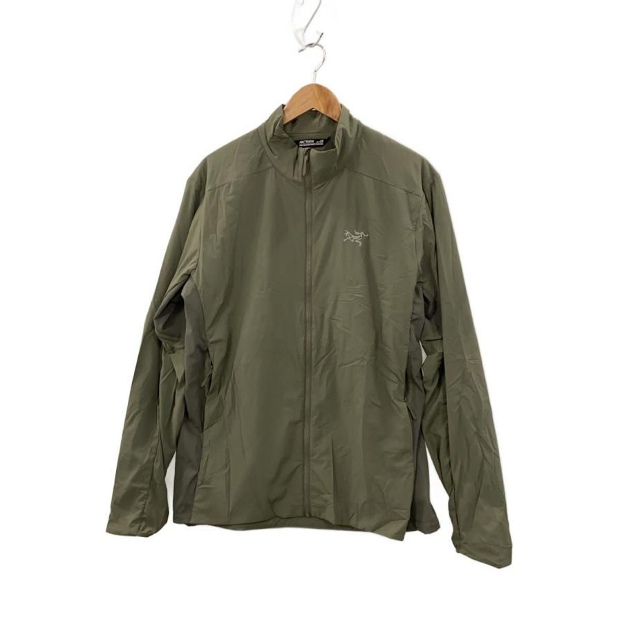 00s ARC'TERYX TAU ナイロンジャケット グリーン カナダ製 M ARC'TERYX◇ナイロンジャケット/L/ポリエステル/カーキ/無地