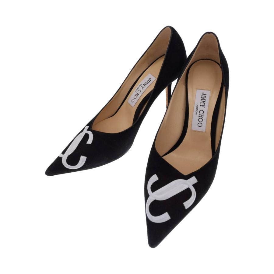 JIMMY CHOO◇パンプス/36.5/黒/Love 85/JC/スレ有 :2320540939676