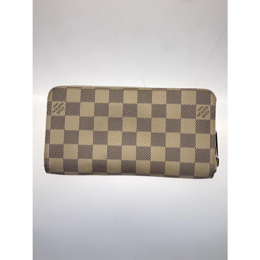 LOUIS VUITTON◇ジッピー・ウォレット_ダミエ・アズール_WHT/PVC LOUIS VUITTON◇ジッピー・ウォレット_ダミエ・アズール_WHT/PVC