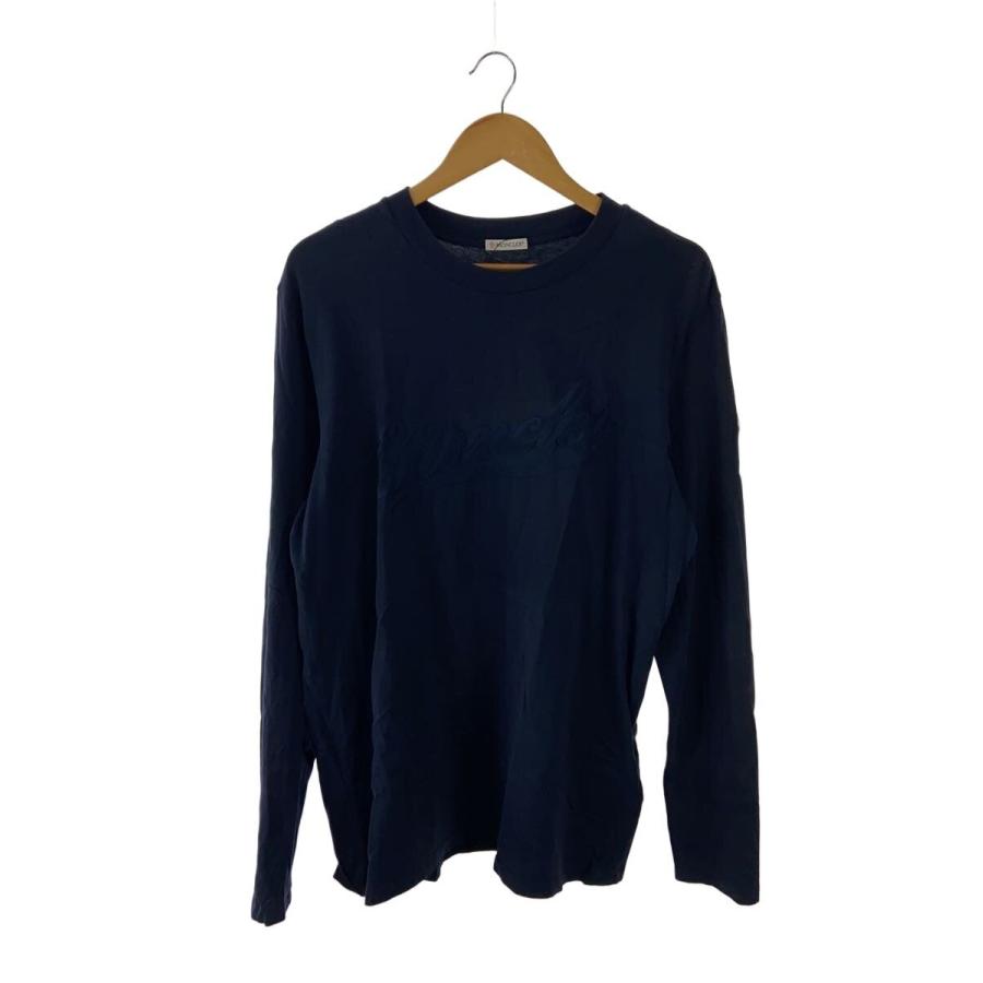 MONCLER◇長袖Tシャツ/L/コットン/NVY/I10918D00002 8390T : セカンド