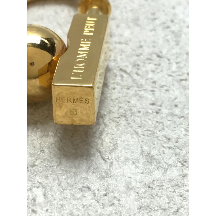HERMES◇L'HOMME PEUT EMBELLIR LA TERRE 2001/ゴールド/カデナ