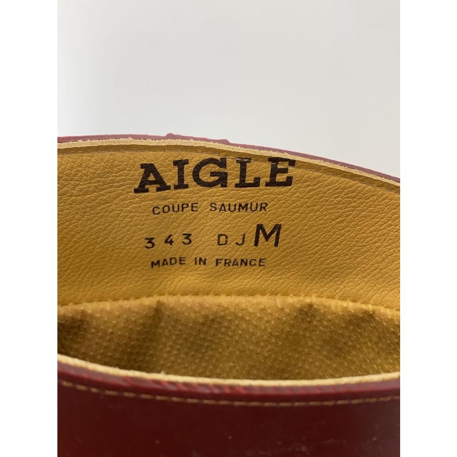 AIGLE COUPE SAUMUR レインブーツ XL AIGLE◇レインブーツ/M/ブラウン/COUPE SAUMUR/長靴/343/フランス製