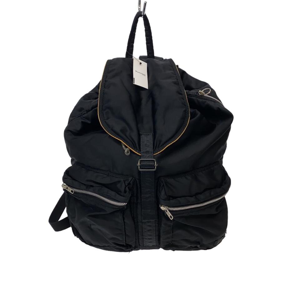 PORTER◇TANKER BACKPACK/リュック/ナイロン/ブラック/無地 : セカンド