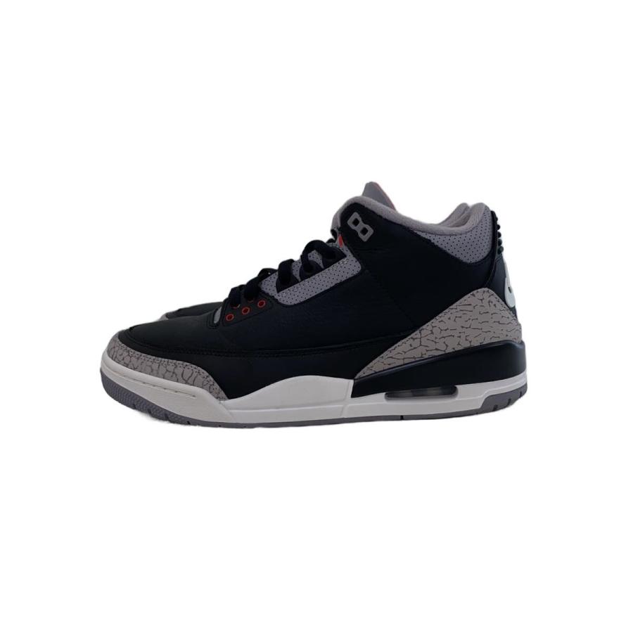 NIKE◇AIR JORDAN 3_エアジョーダン 3/Black Cement 2024/27.5cm/BLK