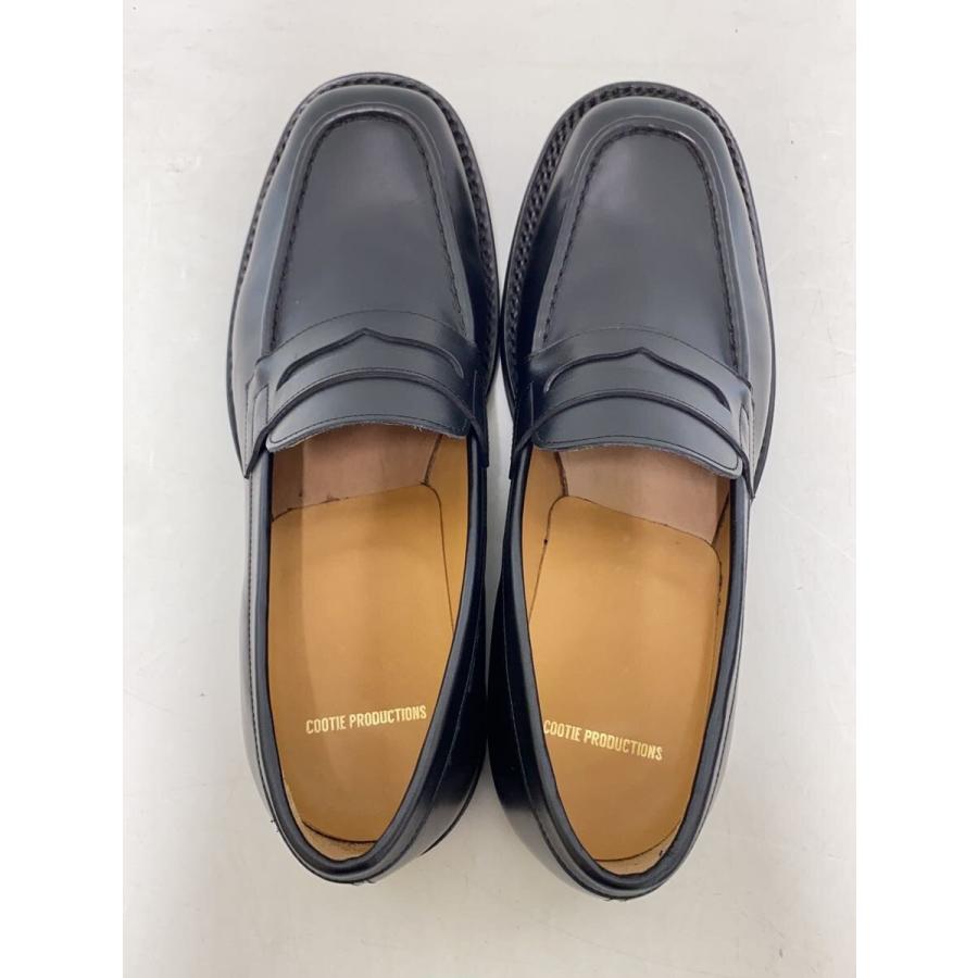 COOTIE◇25AW/Square Toe Penny Loafer/UK8/BLK/レザー/CTE-25A545