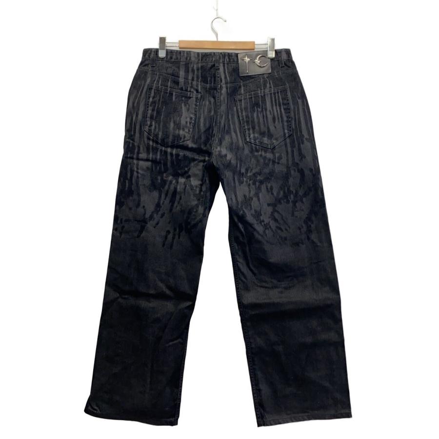 Thug Club◆25SS/Blood Lazered Denim Pants/レーザーカット/4/BLK/TC25PT1002_1