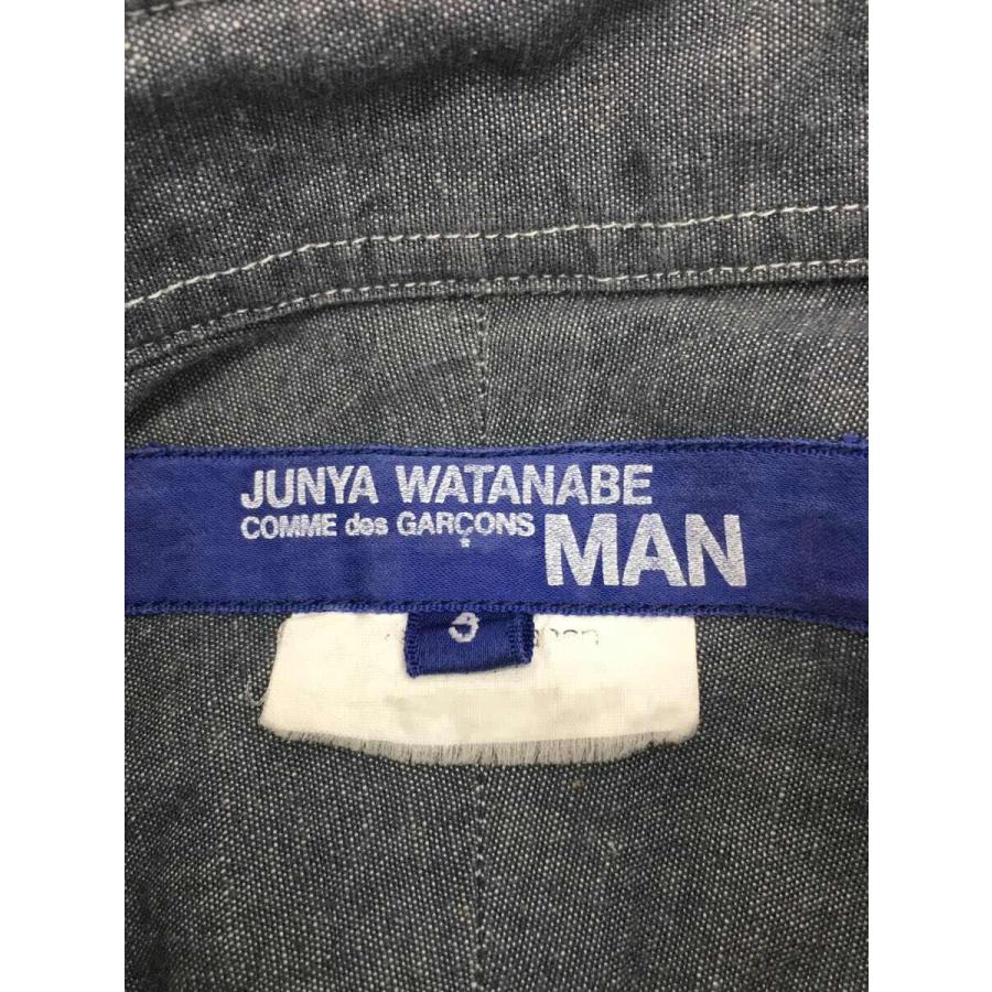 JUNYA WATANABE COMME des GARCONS MAN◆半袖シャツ/S/コットン/IDG/無地/チェック/WC-B034｜ssol-shopping｜03