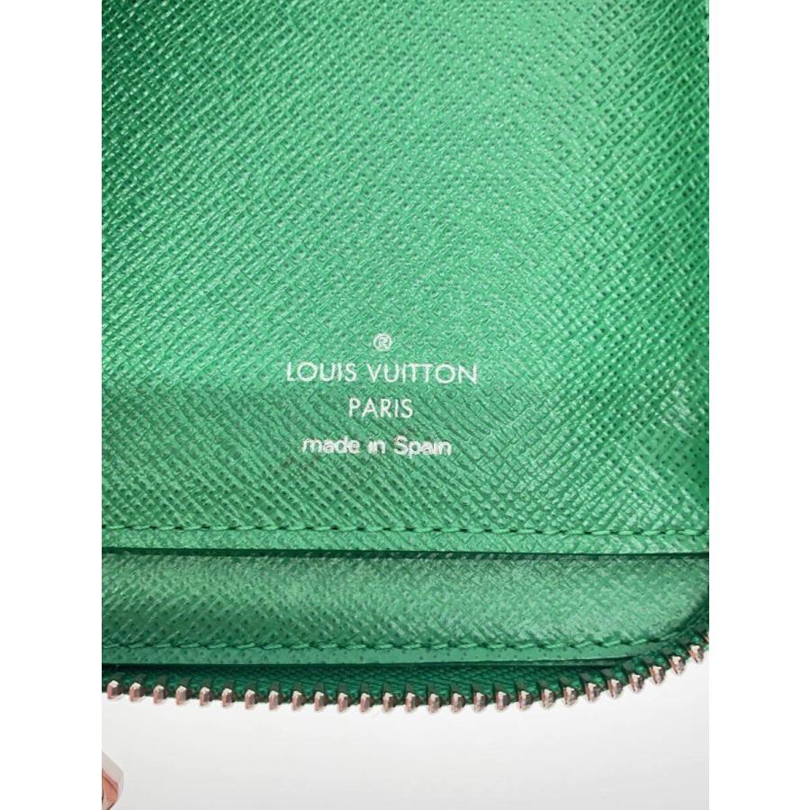 LOUIS VUITTON◇ジッピー・ウォレット・ヴェルティカル_タイガ_GRN