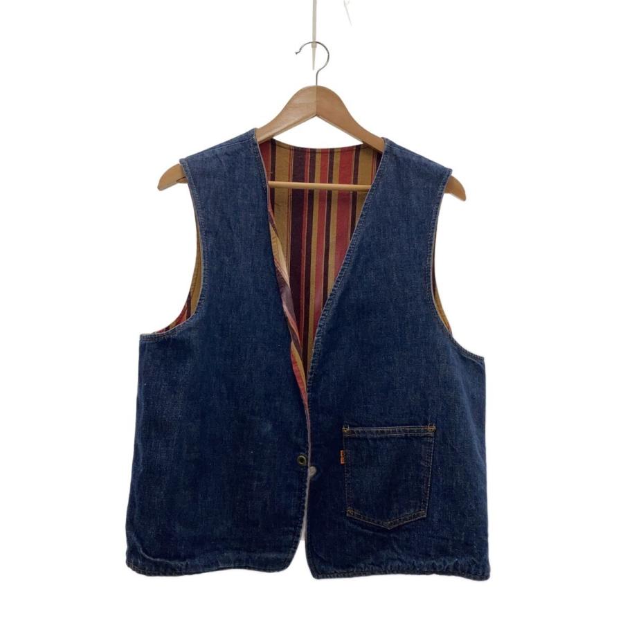 Levi's◇ベスト/リバーシブルベスト/bigE/オレンジタブ/白タブ/革紐欠