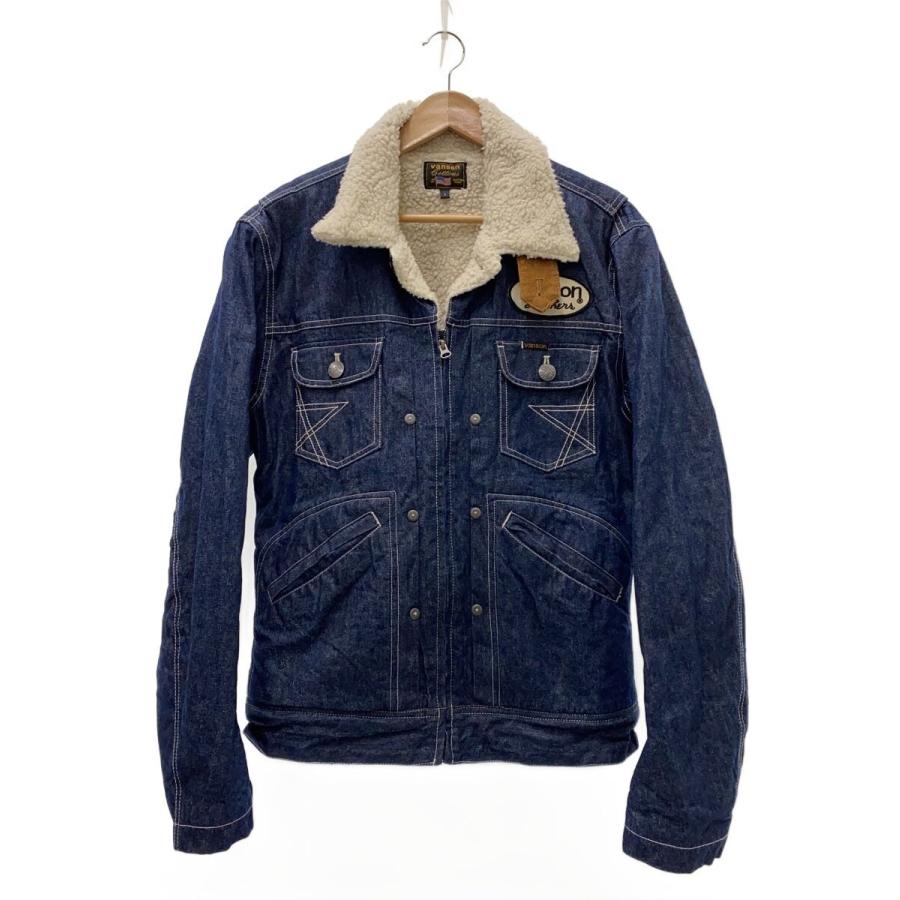 Vanson デニムデニムジャケット　 Lサイズ VANSON◇Gジャン/L/デニム/IDG/無地/裏ボア : セカンドストリートYahoo