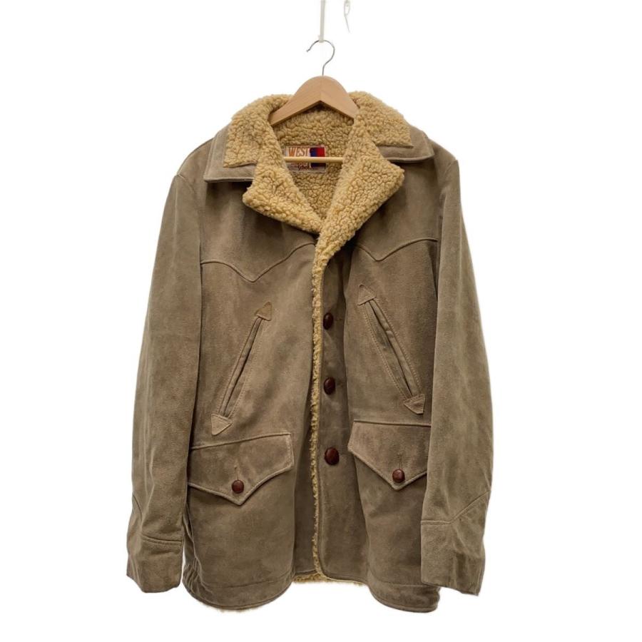 米国製】schott ランチコート 359 ボア スウェード キャメル 42 【公式