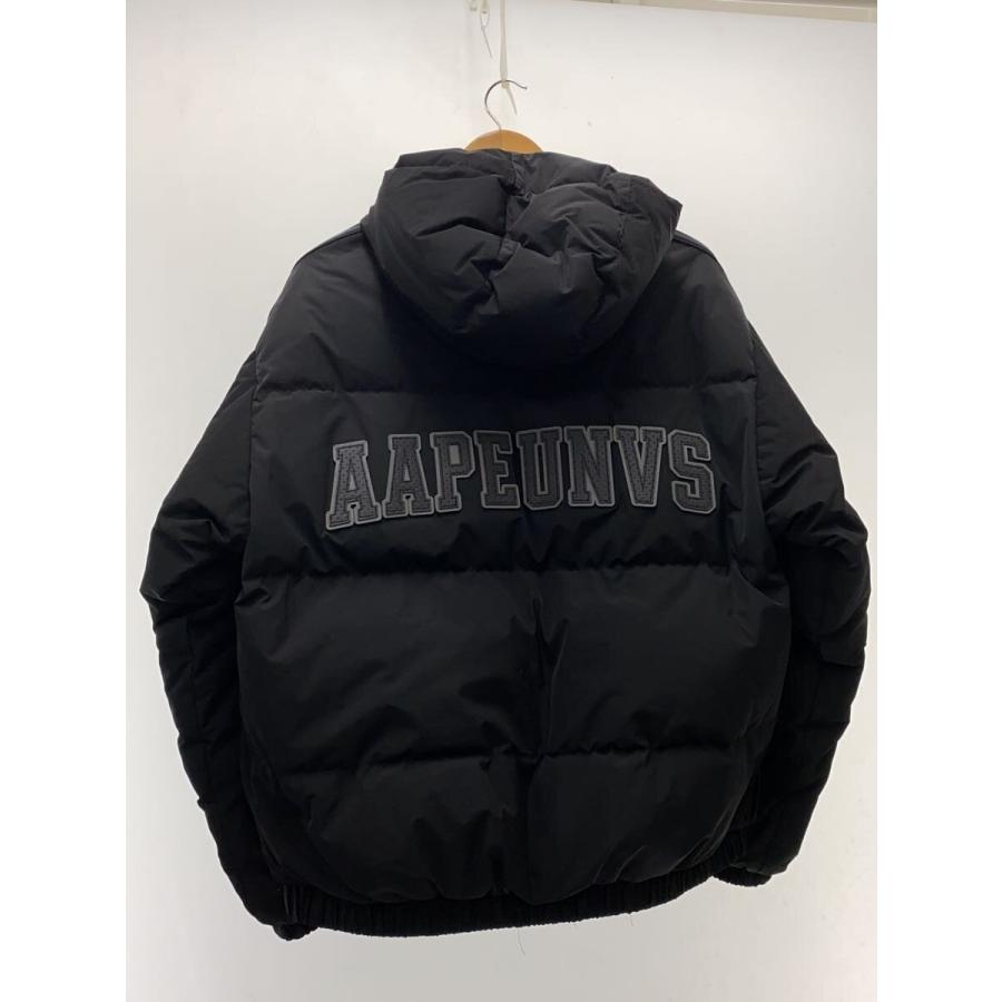 AAPE BY A BATHING APE◆ダウンジャケット/S/ポリエステル/BLK/AAPDNM7667XXN//の画像