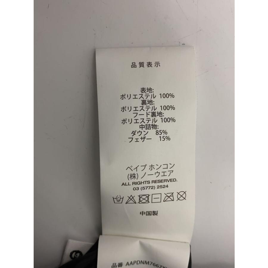 AAPE BY A BATHING APE◆ダウンジャケット/S/ポリエステル/BLK/AAPDNM7667XXN//の画像
