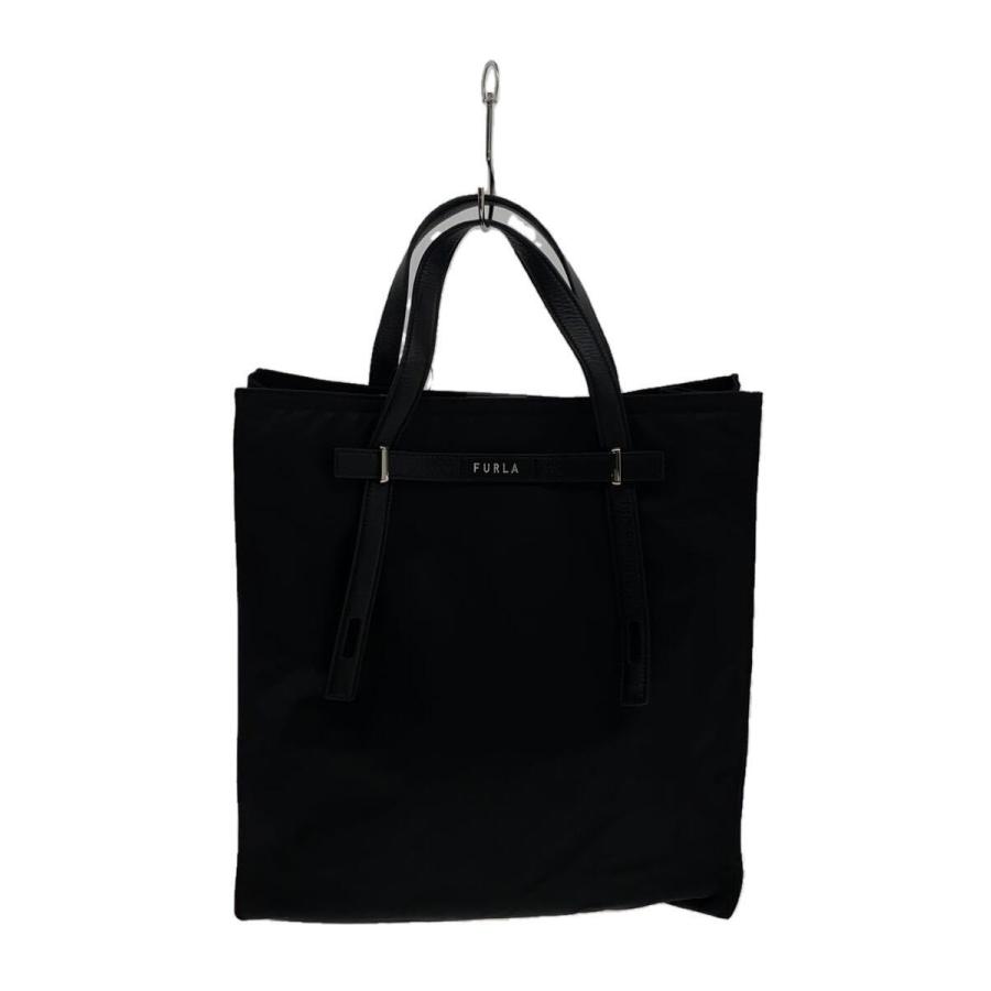 FURLA / トートバッグ/ナイロン/BLK/無地 FURLA◇トートバッグ/ナイロン/BLK/無地 : セカンドストリートYahoo!店