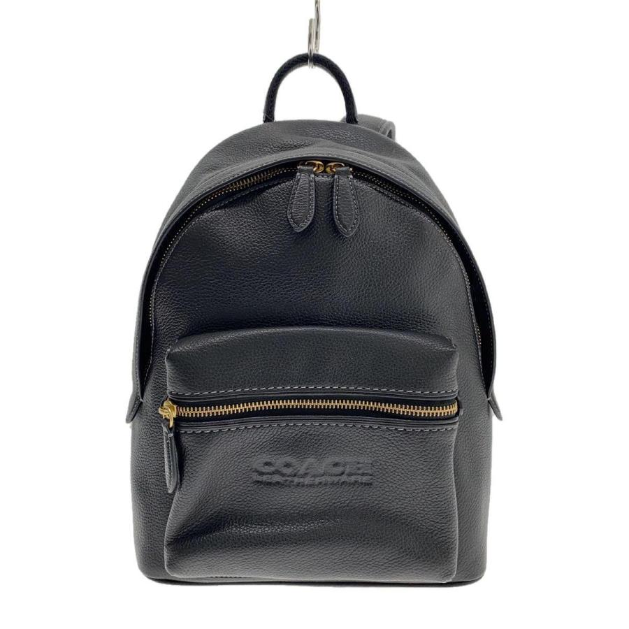 COACH◇リュック/レザー/BLK/無地 : セカンドストリートYahoo!店