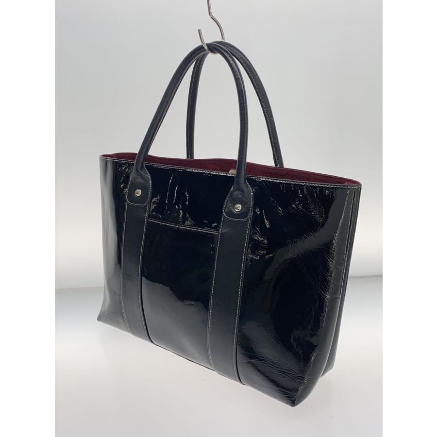 博濱野/トートバッグ/エナメル/BLK/無地 : セカンドストリートYahoo!店