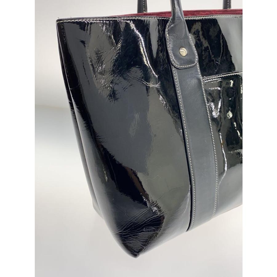 博濱野/トートバッグ/エナメル/BLK/無地 : セカンドストリートYahoo!店