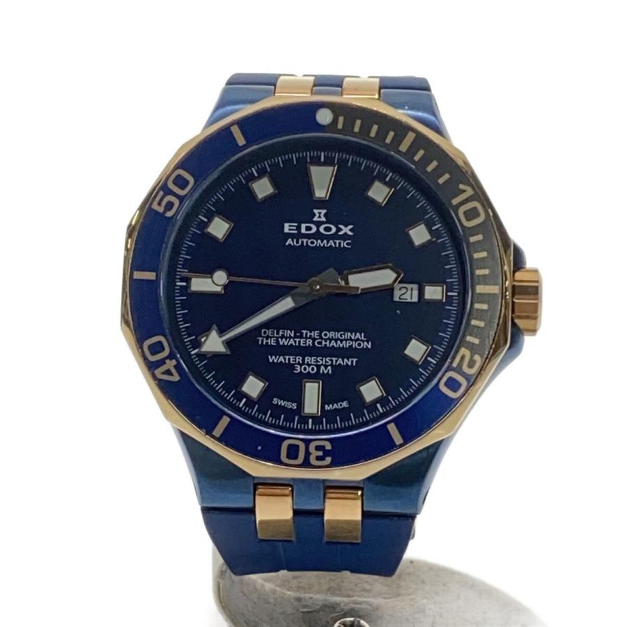 EDOX◇自動巻腕時計/アナログ/--/BLU/BLU/80110 : セカンドストリート 