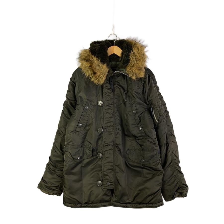ALPHA INDUSTRIES◇ジャケット/L/ナイロン/KHK/20094-276 : セカンド
